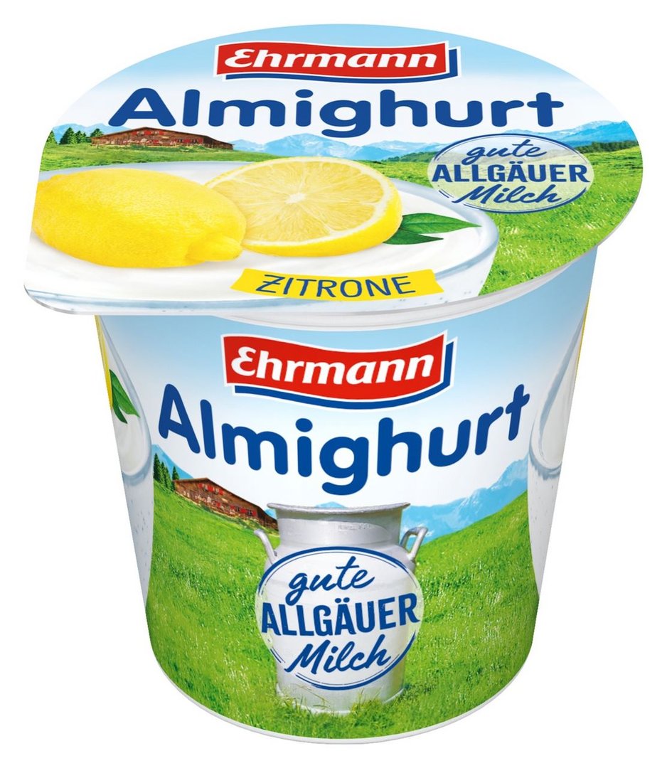 Almighurt - Fruchtjoghurt Zitrone 3,8 % Fett gekühlt - 150 g Becher