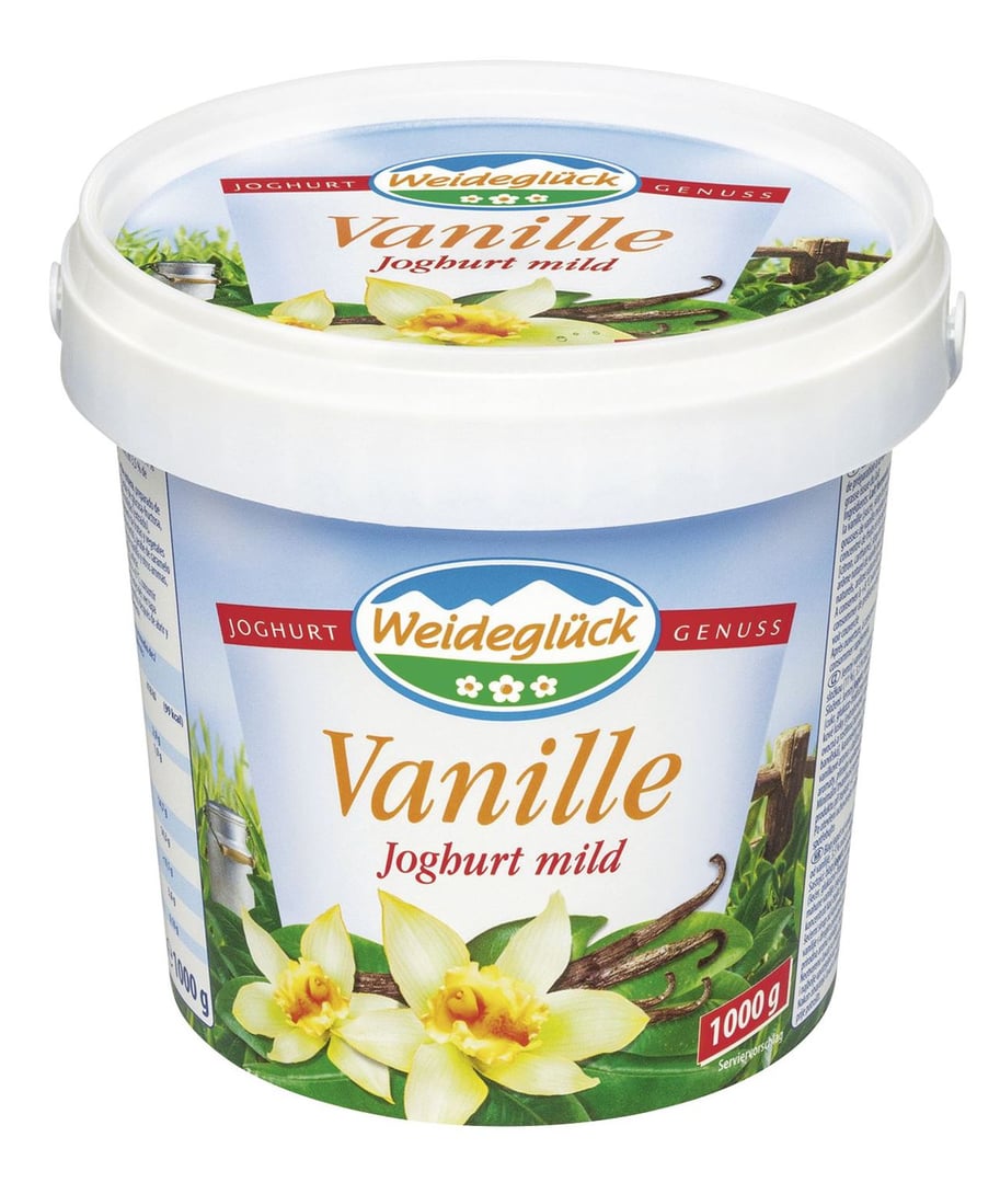 Weideglück - Fruchtjoghurt mild Vanille - 1,00 kg Becher