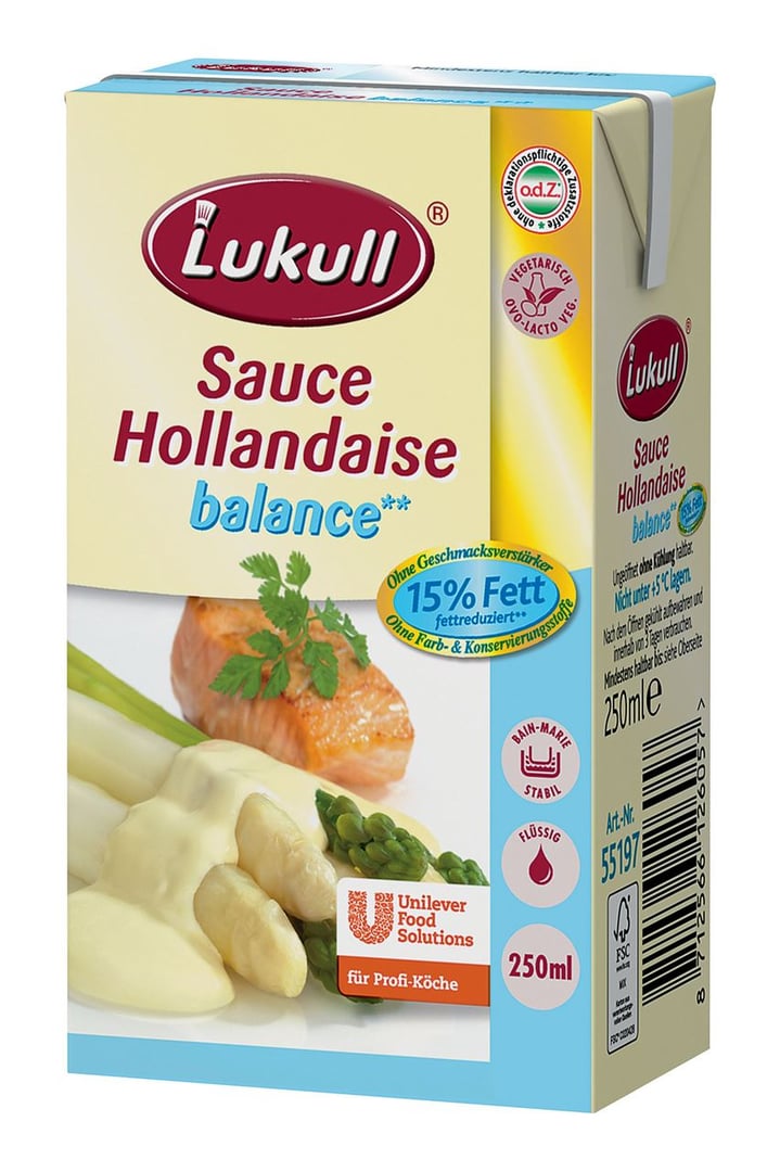 Lukull - Sauce Hollandaise balance 12 x 250 ml Dosen