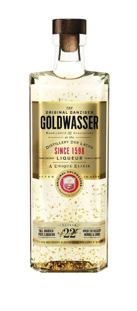 Der Lachs - Original Danziger Goldwasser Edelliqueur-Spezialität 40 % Vol. - 0,70 l Flasche