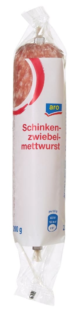 aro - Schinken Zwiebelmettwurst - 200 g Packung