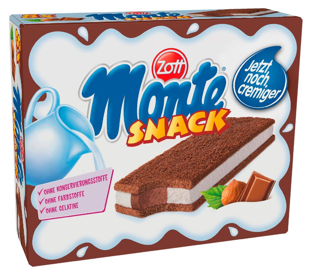 Zott - Monte Snack Schoko - 8 x 29g