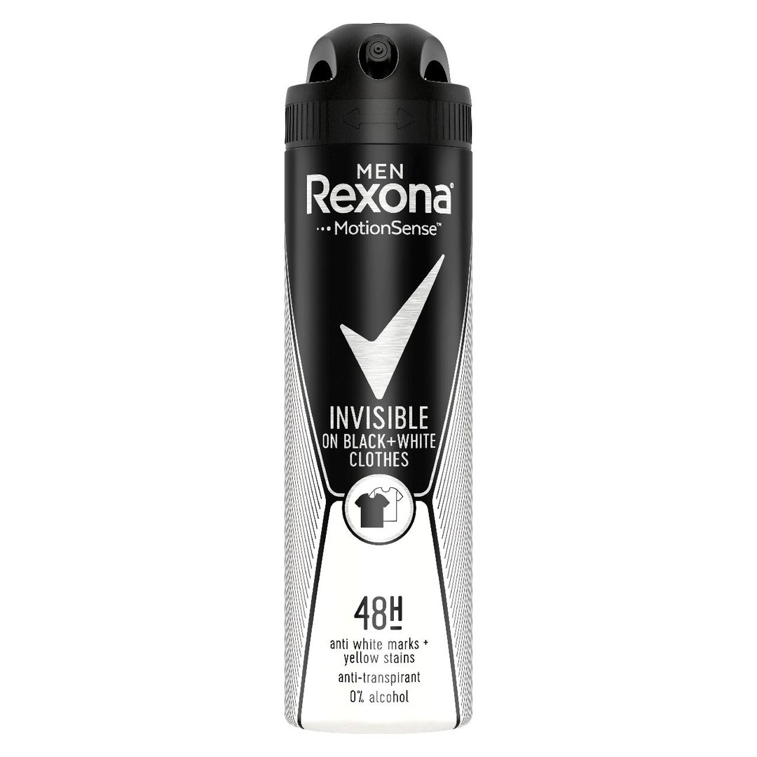 Rexona Deo Spray Men Invisible on Black & White Clothes 48h Anti-Transpirant - 150 ml Dose