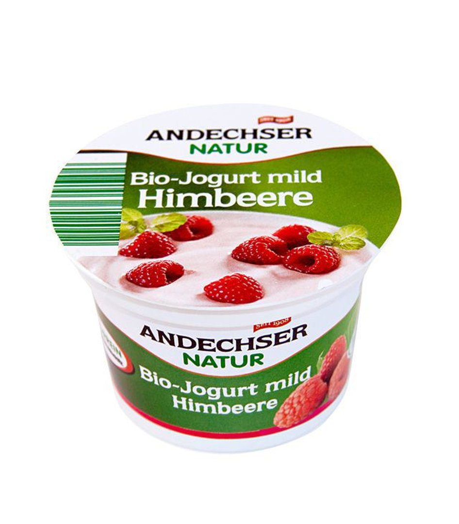 Andechser - Bio Fruchtjoghurt Himbeere 3,7 % Fett 100 g Packung