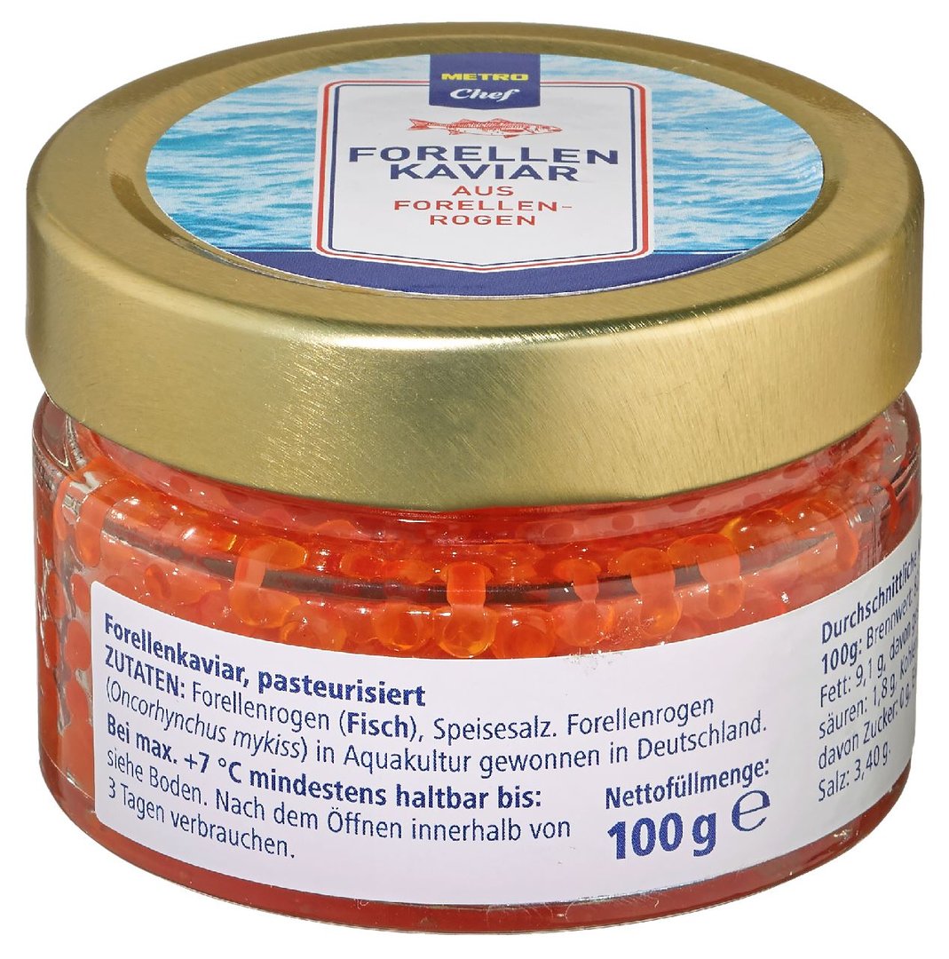 METRO Chef - Forellen Kaviar gekühlt - 100 g Glas