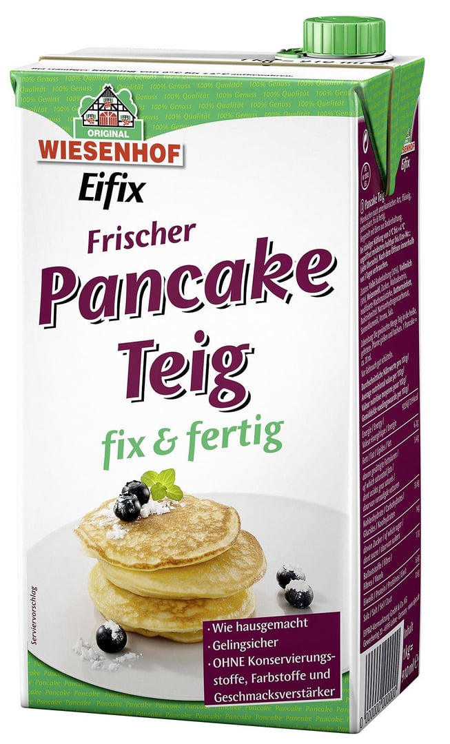 Eifix - Pancake Teig fix & fertig, flüssig gekühlt - 6 x 1 l Tray