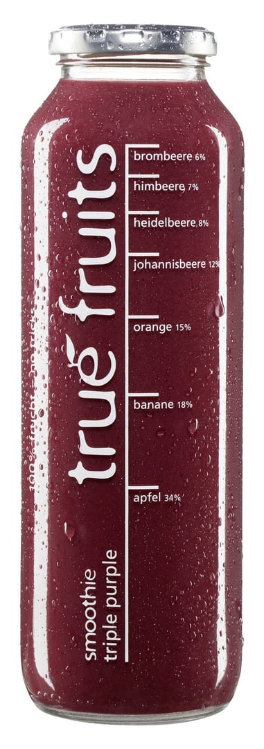 True Fruits - Smoothies Purple Beerenmix 0,75 l Flasche