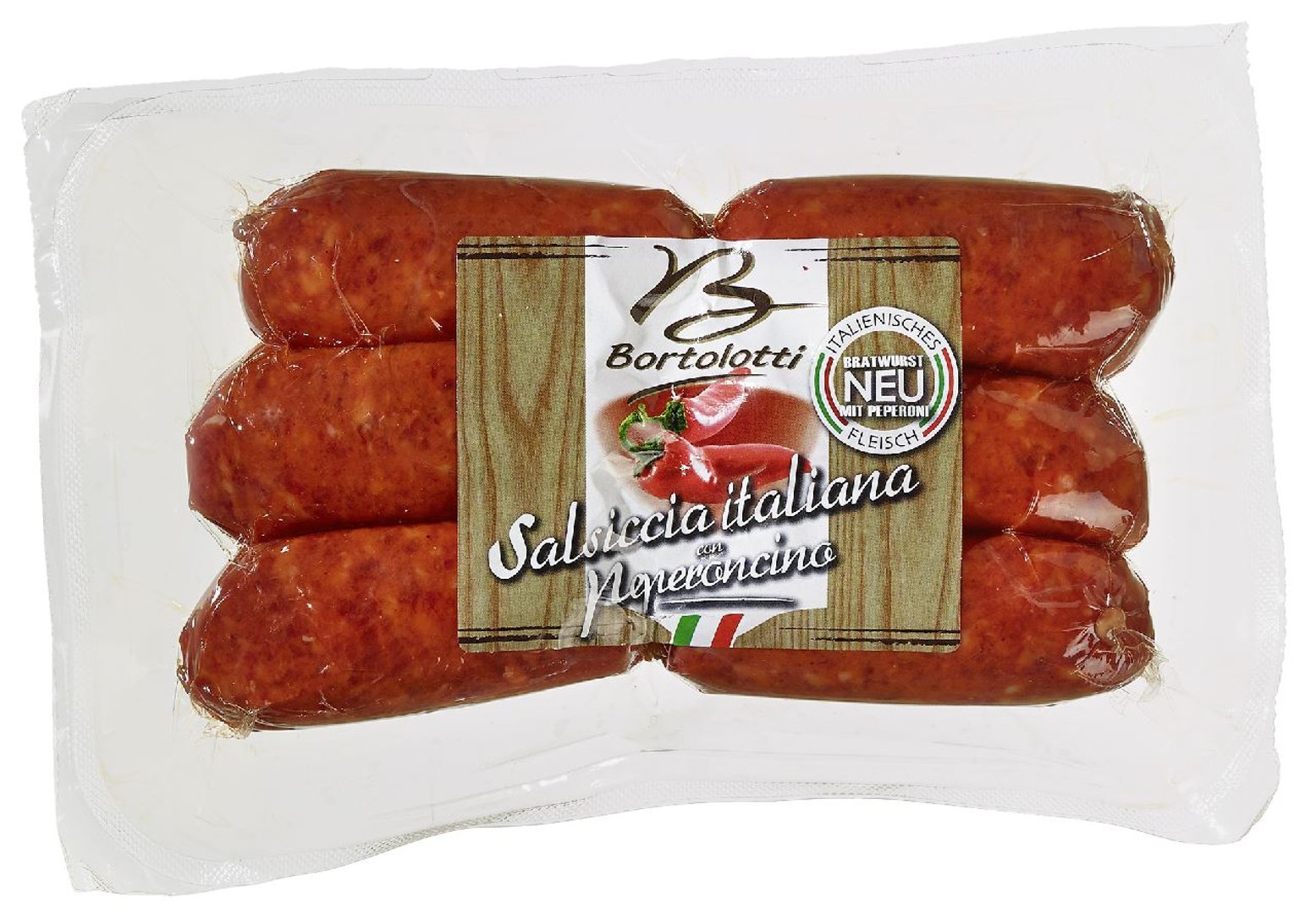 Bortolotti - Salsiccia italiana con peperoncino gekühlt vak.-verpackt - 300 g Packung