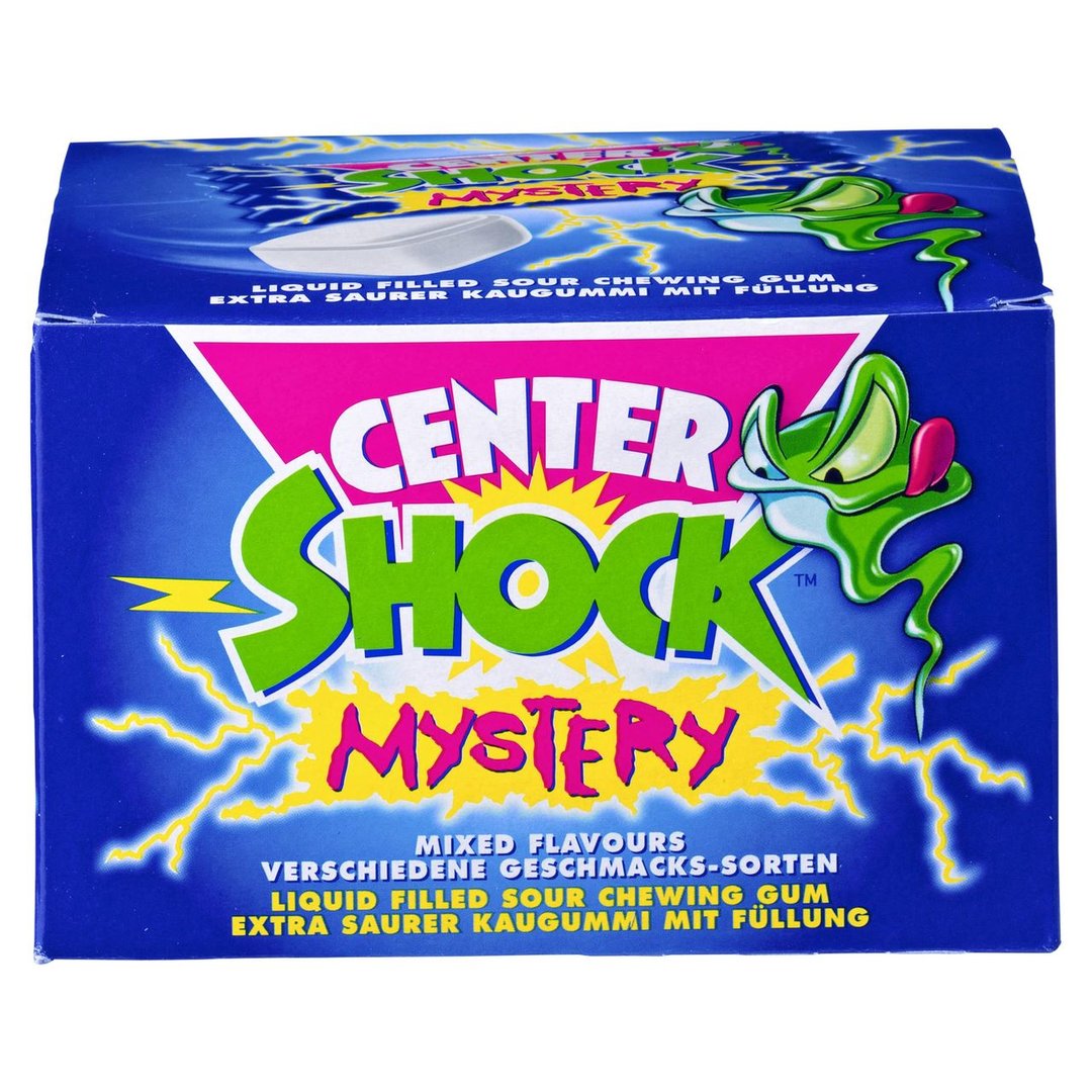 Center Shock - gefülltes Kaugummi Mystery 100 Stück à 4 g, einzel verpackt - 400 g Schachtel