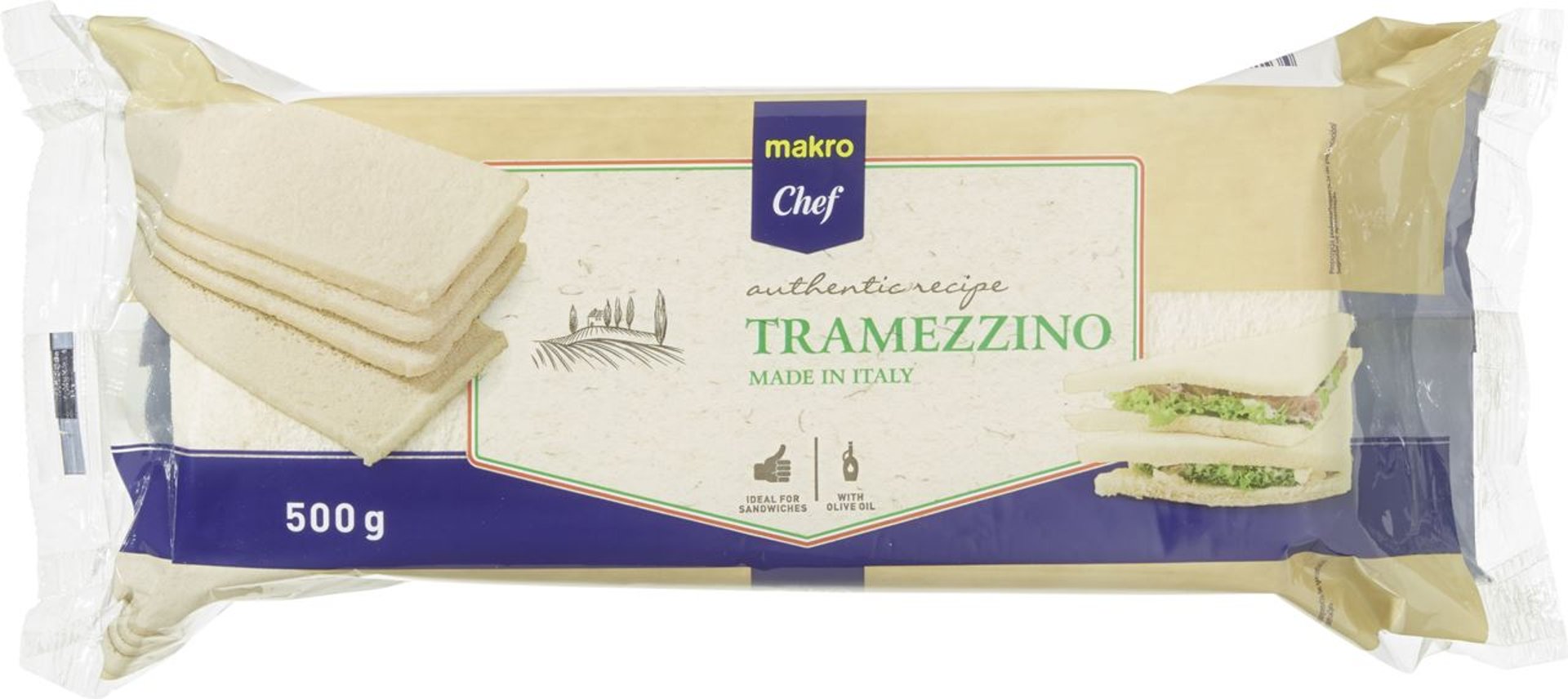 METRO Chef - Pane Tramezzini - 500 g Packung