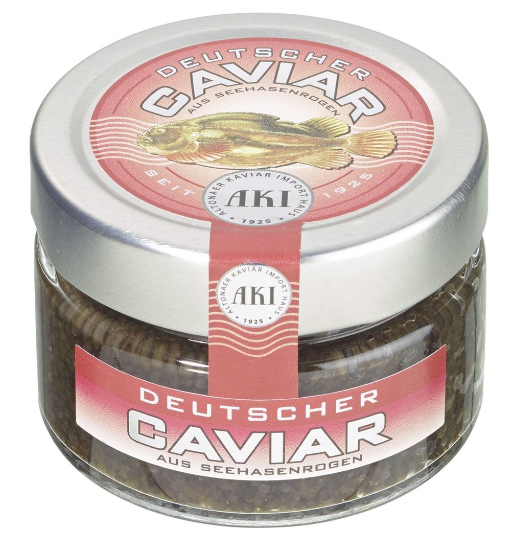 AKI - Deutscher Kaviar aus Seehasenrogen 100 g Glas