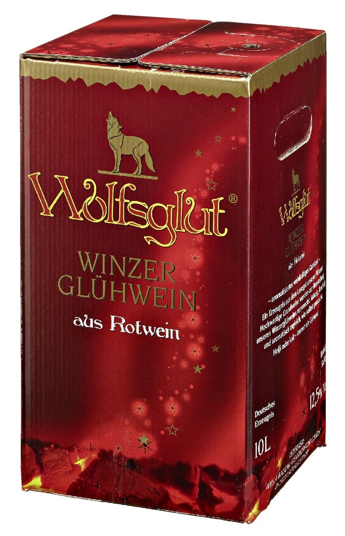 Wolfsglut Winzerglühwein Rot - 1 x 10 l Packung