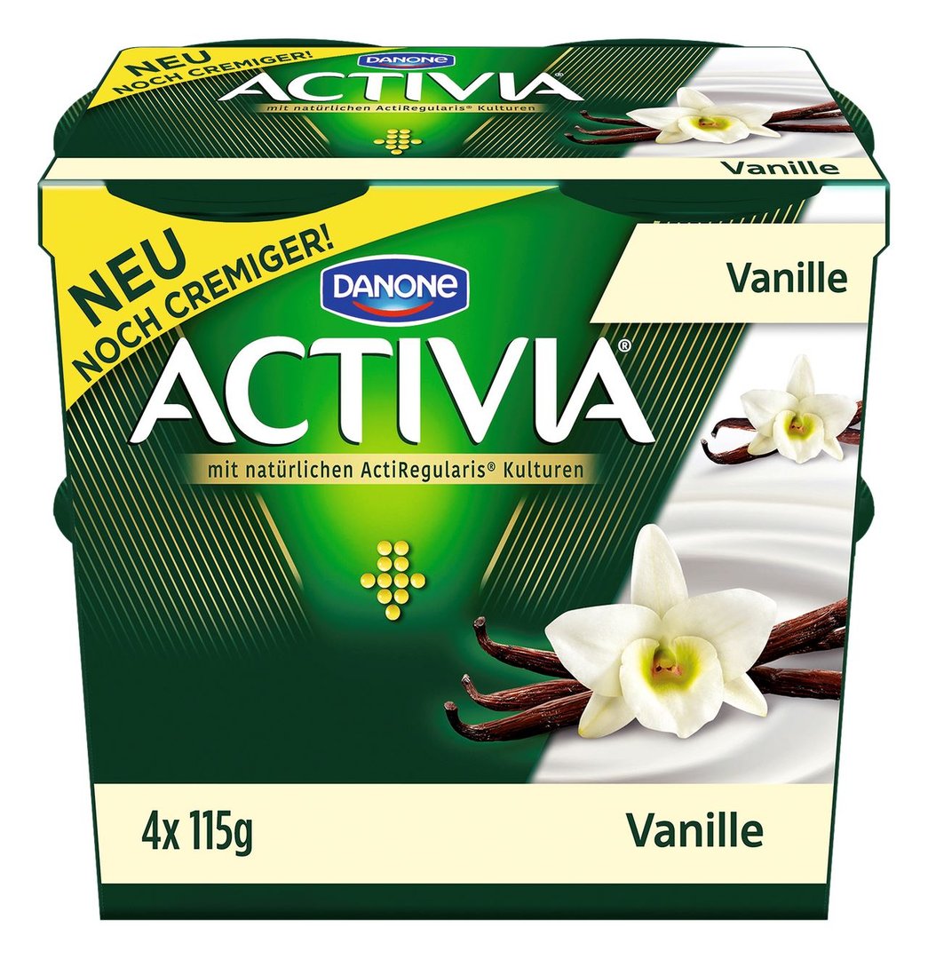 Danone - Activia Vanille 3,5 % Fett im Milchanteil - 460 g Paar