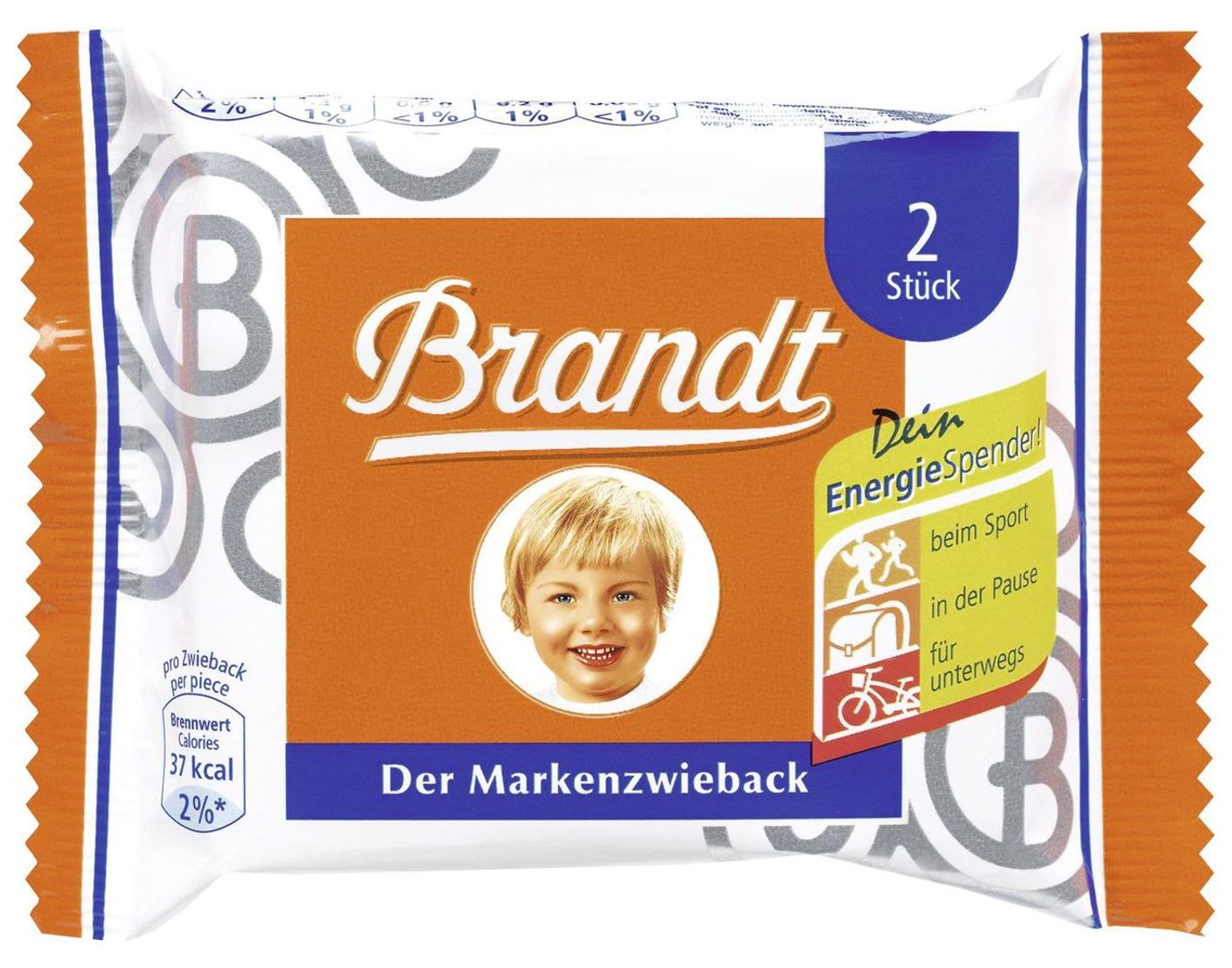 Brandt - Markenzwieback 68 x 2 Stück Karton