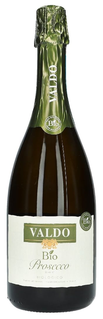 Valdo - Bio Prosecco Brut Harmonisch, trocken, schmackhaft, leicht mineralisch im Abgang. - 750 ml Flasche