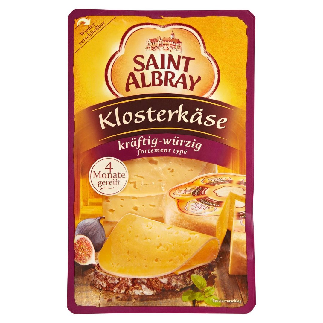 Saint Albray - Kloster würzig 48 % Fett - 1 x 130 g Stück