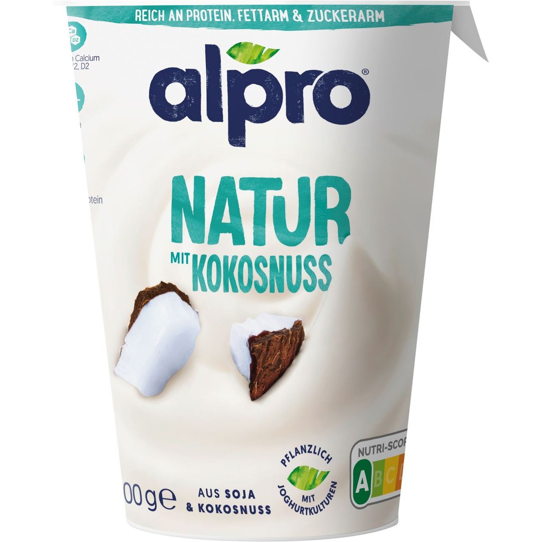 alpro - Natur Joghurtalternative Kokosnuss gekühlt - 400 g Becher