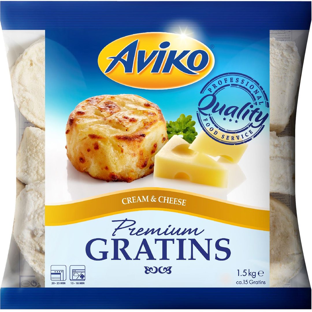 Aviko - Creamy Gratins Cheese & Cream tiefgefroren 1,5 kg Beutel