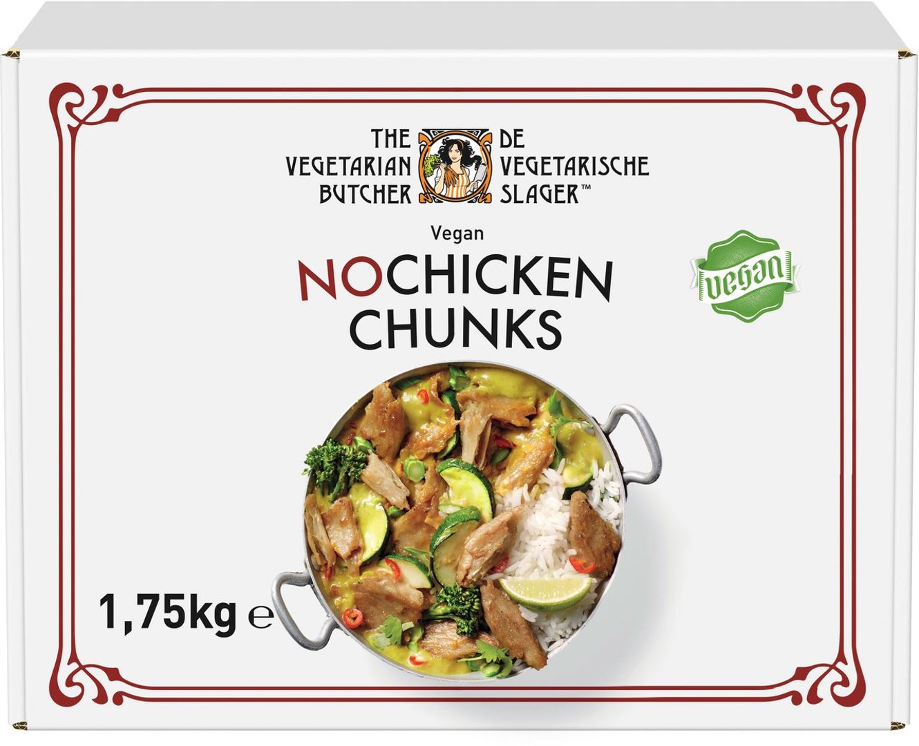 The Vegetarian Butcher - Geschnetzeltes No Chicken Chunks tiefgefroren - 1,75 kg Schachtel
