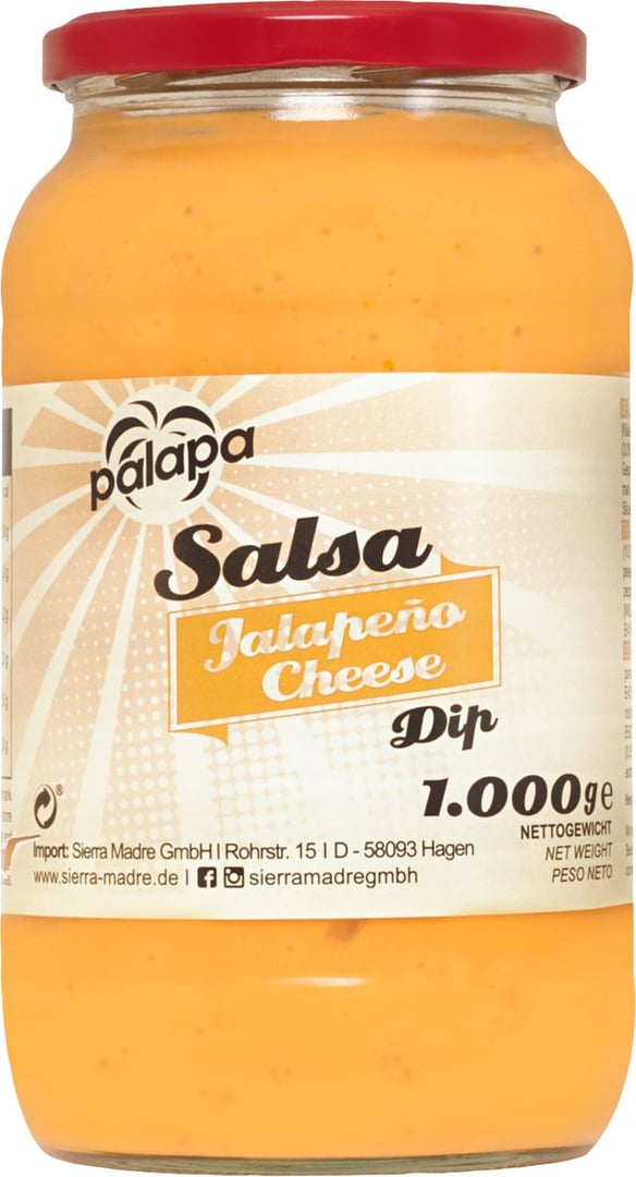 Palapa - Salsa Dip Cheese - 6 x 1 kg Kartons