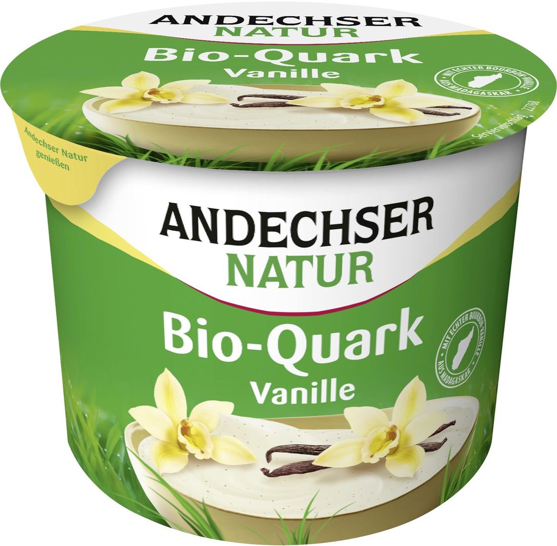 Andechser - Bio Quark Vanille 20 % Fett - 1 x 450 g Becher