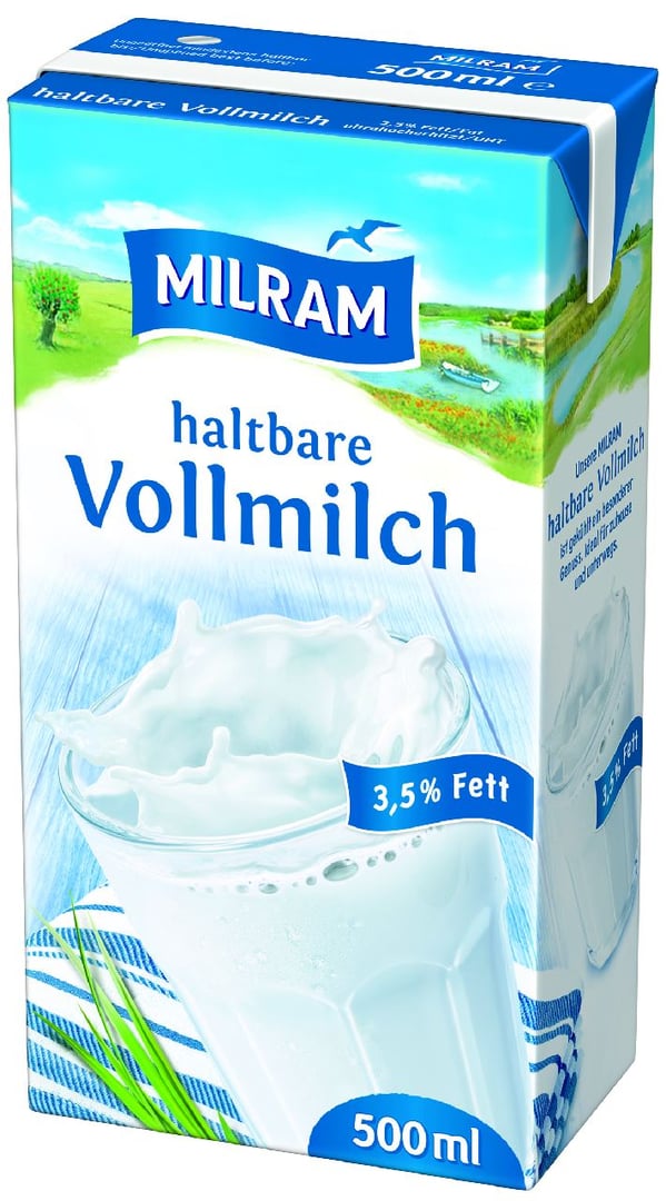 Milram - H-Vollmilch 3,5 % Fett 500 ml Packung