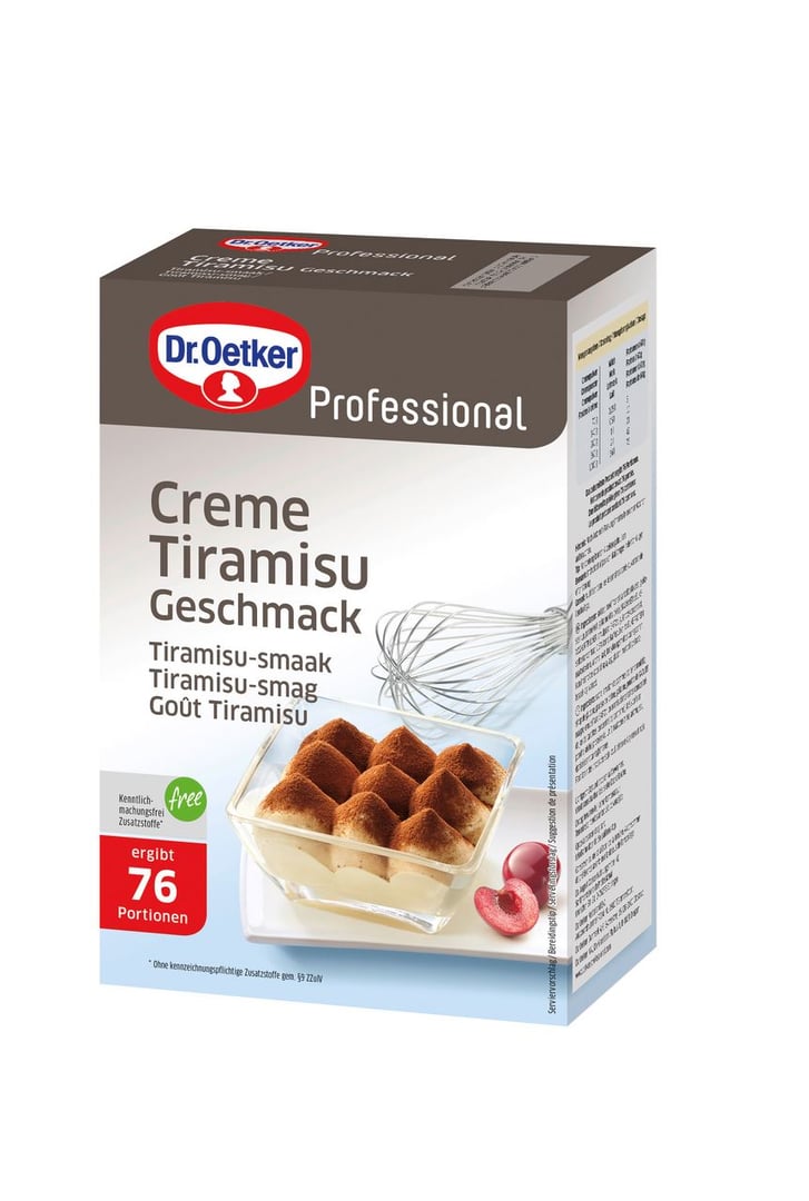 Dr. Oetker Professional - Creme Tiramisu 76 Portionen - 1 kg Packung