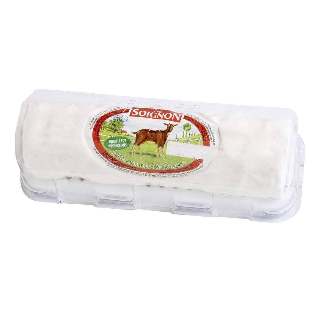 Soignon - Ziegenkäserolle 45 % Fett 3 x 450 g Packungen