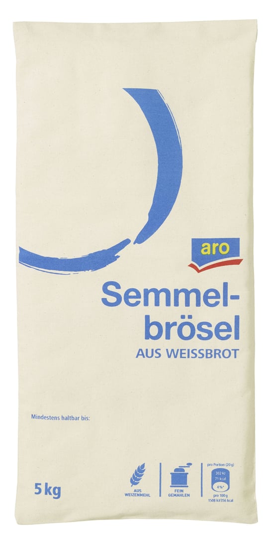 aro - Semmelbrösel aus Weissbrot - 5 kg Sack