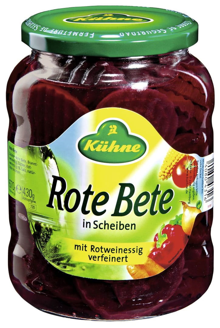 Kühne - Rote Bete in Scheiben - 8 x 720 ml Tray