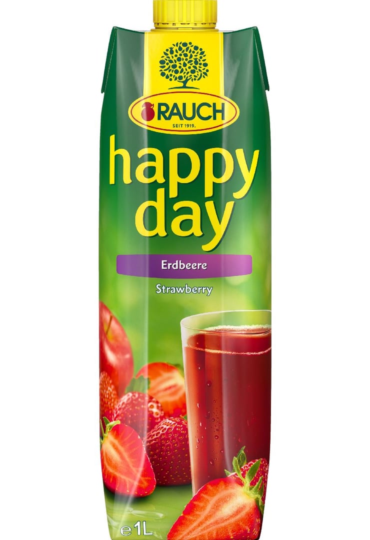 Happy Day - Fruchtsaftgetränk Erdbeere 50 % Fruchtgehalt Tetra Pack - 1 l Packung