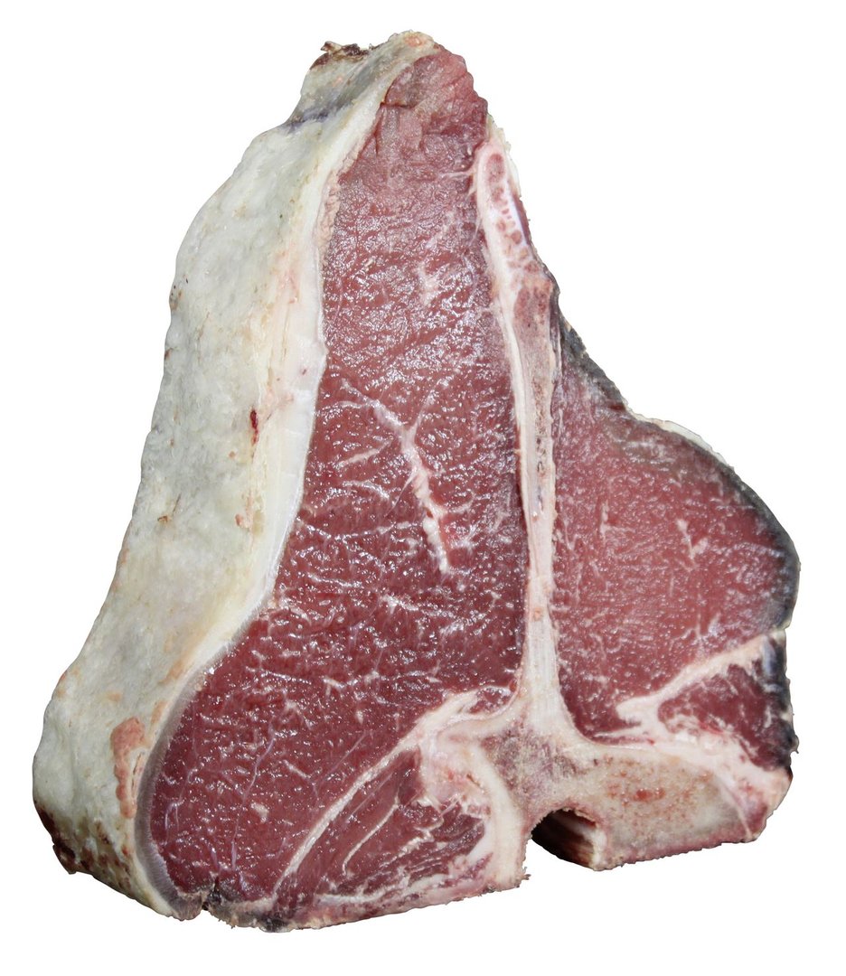 True Wilderness - Dry Aged Porterhouse Steak mit Knochen, vom Emsrind, ca. 3 cm stark - ca. 1 kg