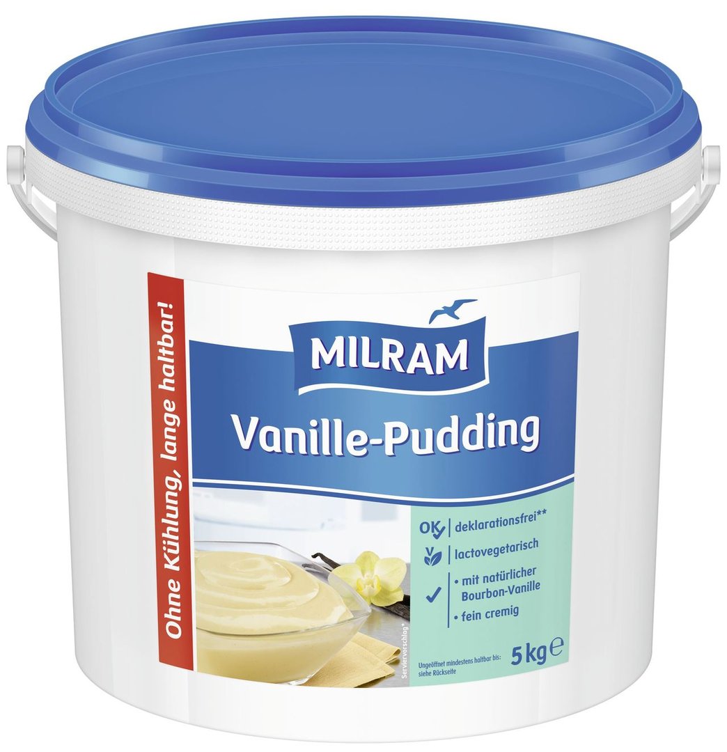 Milram - Vanille - Pudding - 5 kg Eimer