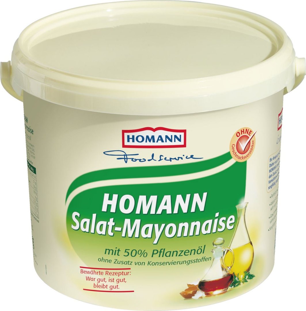 Homann - Salatmayonnaise 50 % Fett 5 kg Eimer
