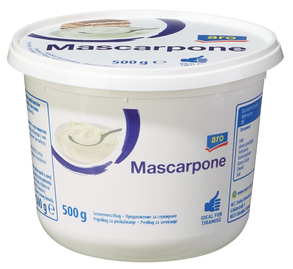 aro - Mascarpone 82 % Fett - 6 x 500 g Becher