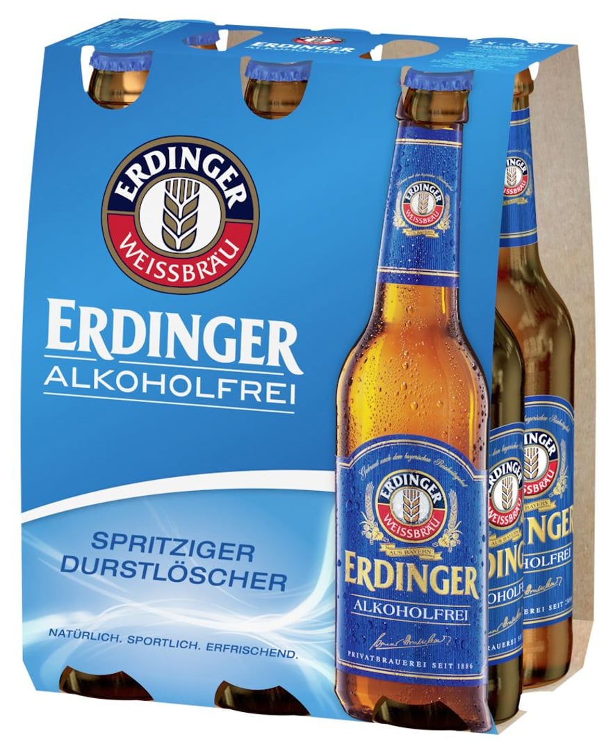 Erdinger - Weißbier Alkoholfrei 6 x 0,33 l Flaschen