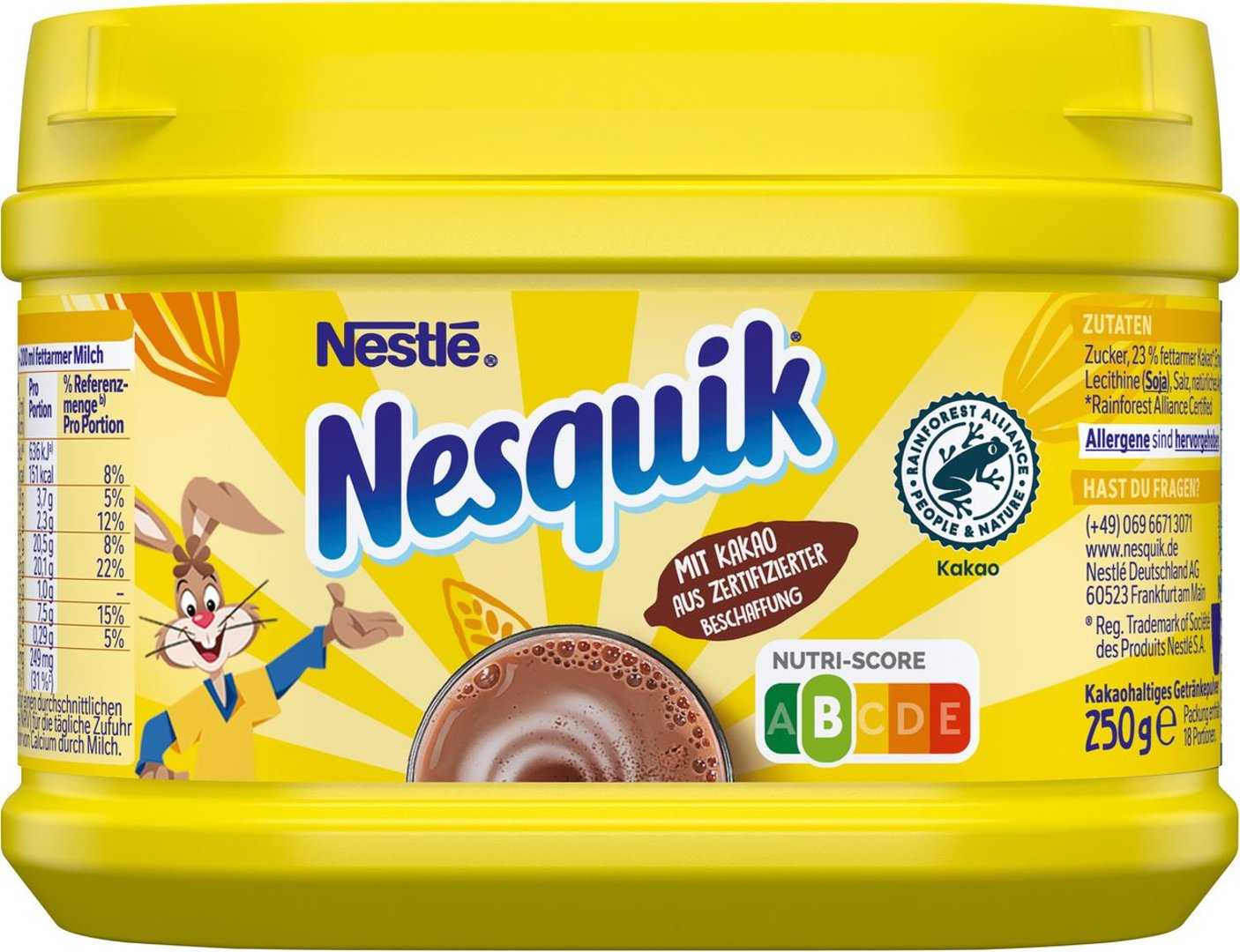 Nesquik - Kakaopulver - 250 g Dose