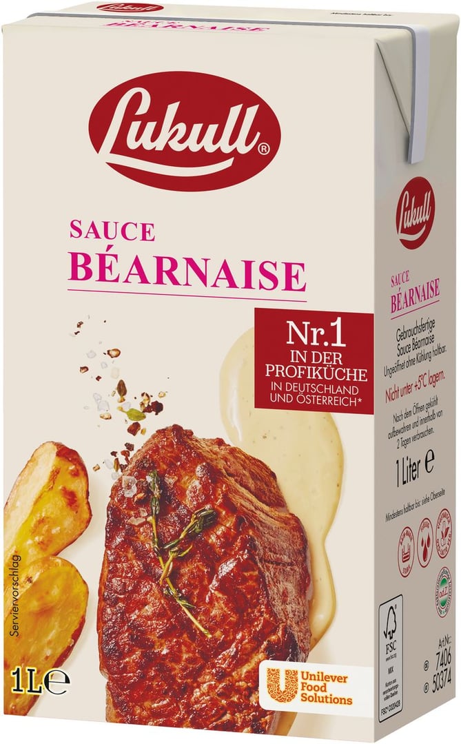 Lukull - Sauce Béarnaise 50 % Fett 1 l Packung