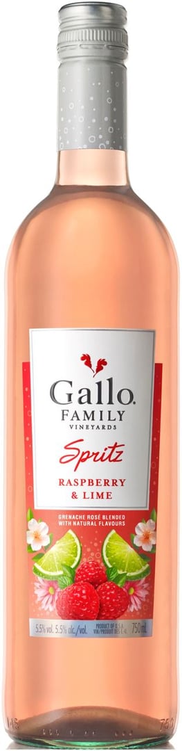 Gallo Family - Weincocktail Spritz Raspberry & Lime 5,5 % Vol. Roséwein süß - 0,75 l Flasche