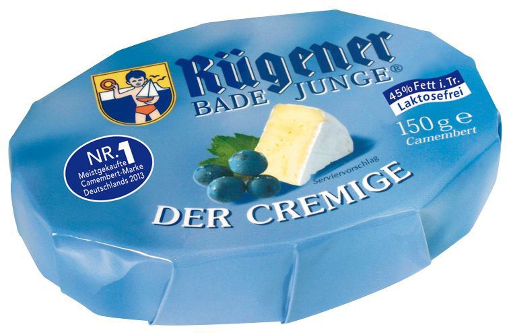 Rügener Badejunge - Deutscher Camembert Standard 45 % Fett 8 x 150 g