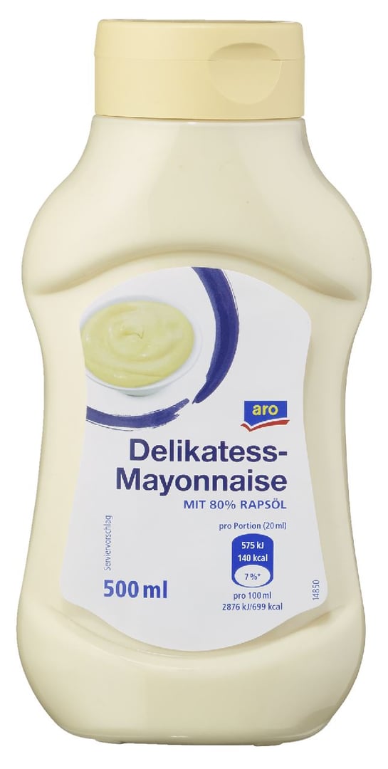 aro - Delikatess Mayonnaise 80 % Fett 500 ml Flasche