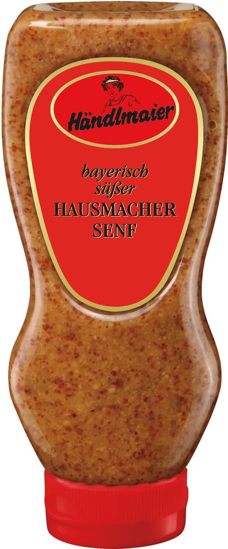 Händlmaier - Bayerisch süßer Hausmacher Senf - 12 x 400 ml Flaschen