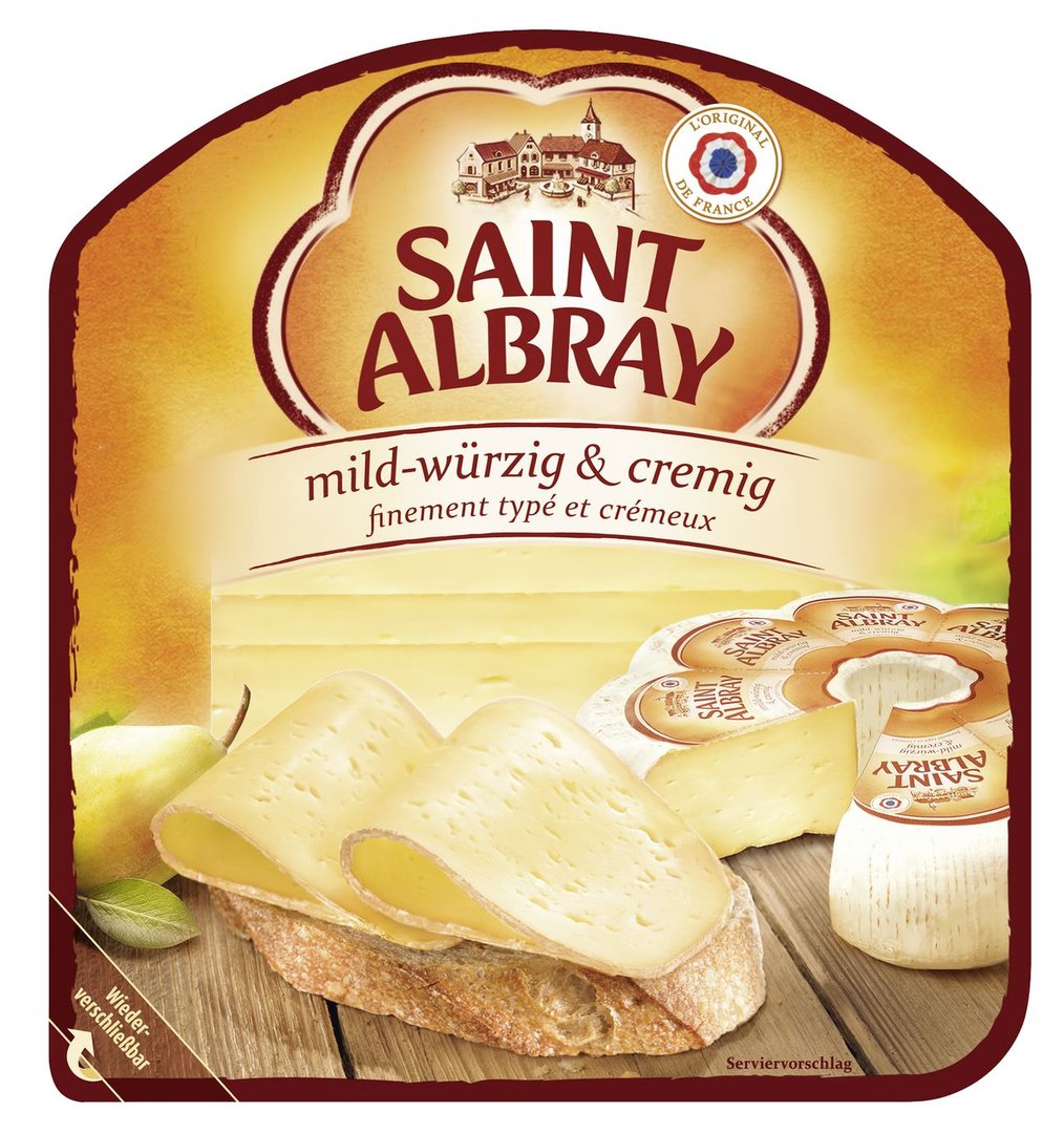 Saint Albray - mild-würzig & cremig - 130 g Schachtel