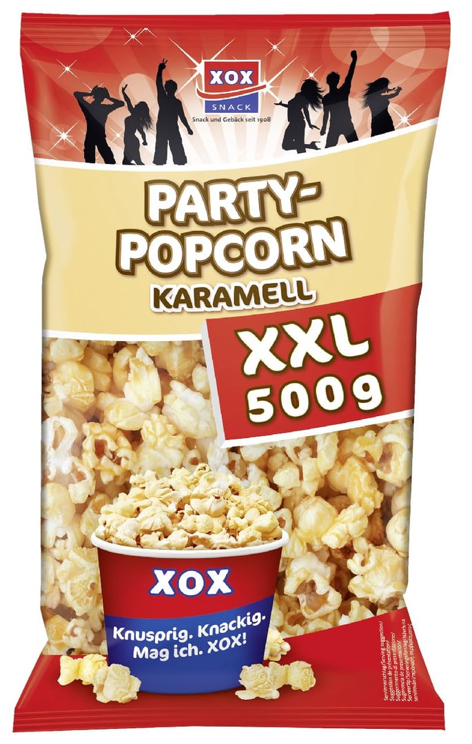 XOX - Party Popcorn Caramel - 500 g Beutel