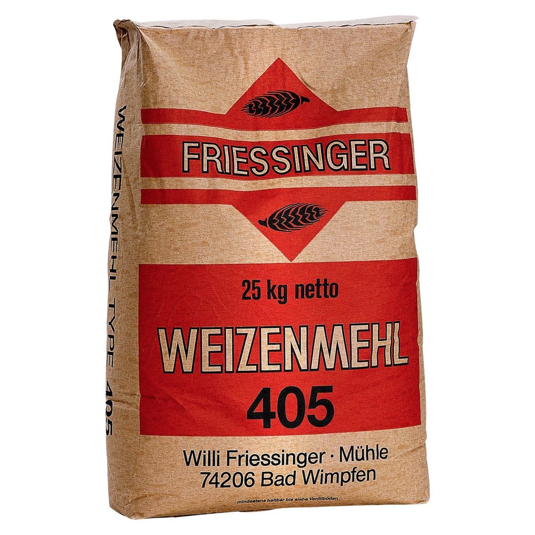 FRIEßINGER MÜHLE - Weizenmehl Type 405 - 25,00 kg Sack
