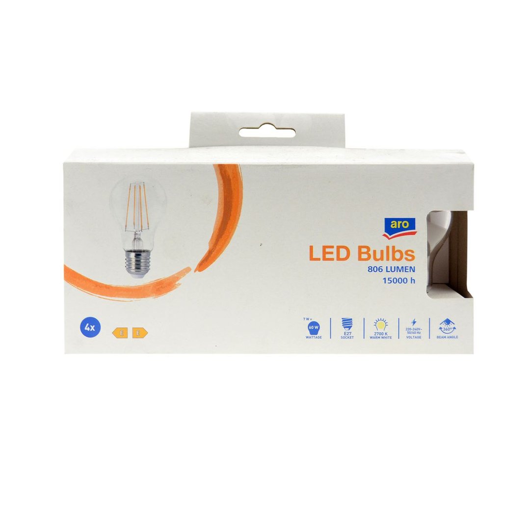 aro - LED Lampe 2021 E27 7W 4P EEK:E