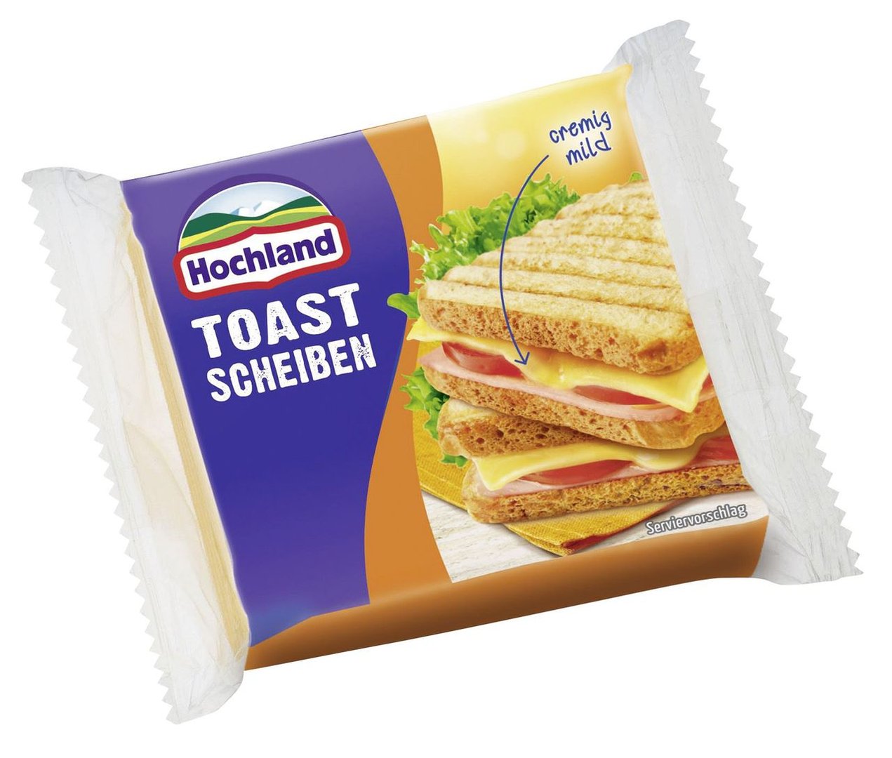 Hochland - Toast Scheiben 45 % Fett - 1 x 200 g Beutel