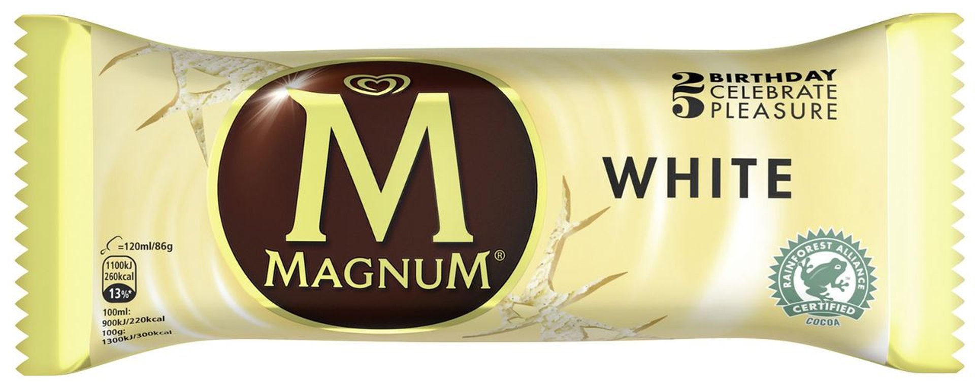Magnum White tiefgefroren - 20 x 120 ml Kiste