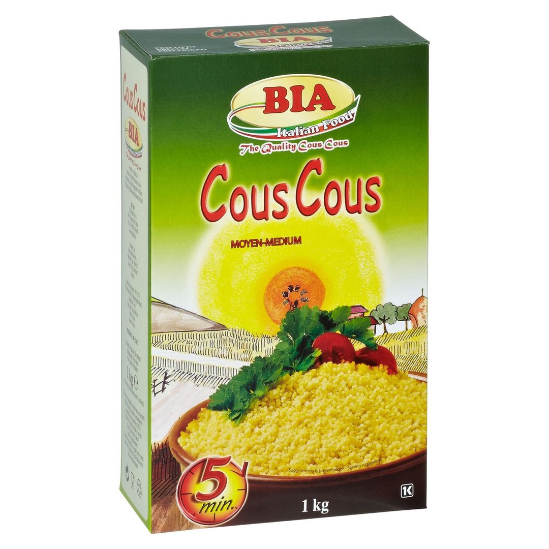 BIA - Frießinger Mühle Couscous Moyen-Medium, mittelgrob 1 kg Packung