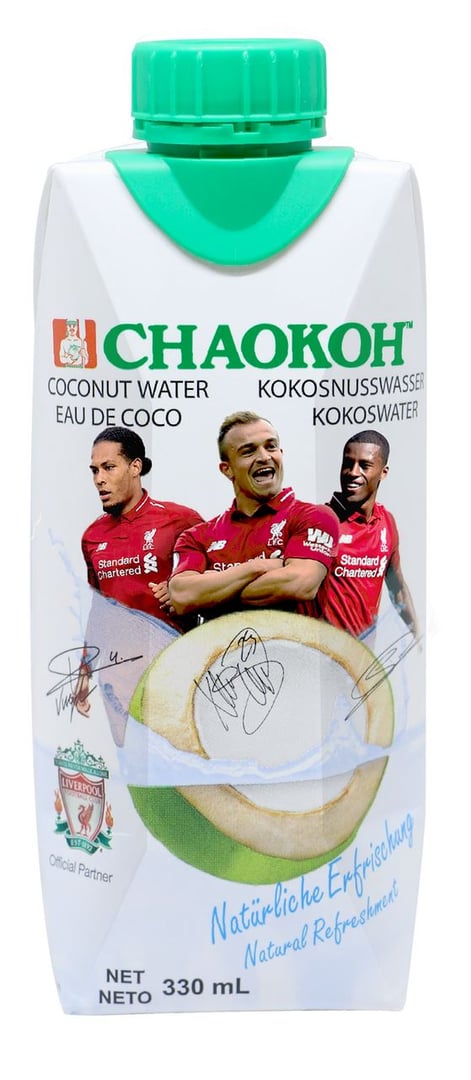 Chaokoh - Kokosnusswasser Pur 100 % natürlich - 12 x 330 ml Karton